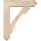 Ekena Millwork Olympic Arts and Crafts Smooth Bracket w/ Offset Brace, Douglas Fir, 7 1/2"W x 30"D x 36"H BKT0806X30X36OLY03SDF - alternate 3